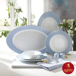 سرویس غذاخوری چینی زرین رادیانس اسلیپ یاس 6 نفره