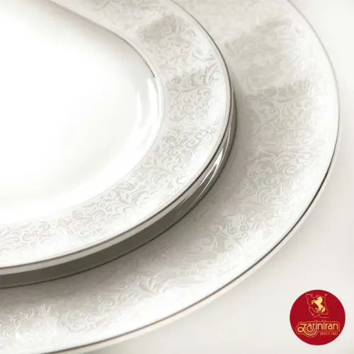 سرویس غذاخوری چینی زرین نئوکلاسیک طرح فانتزیا 6 نفره