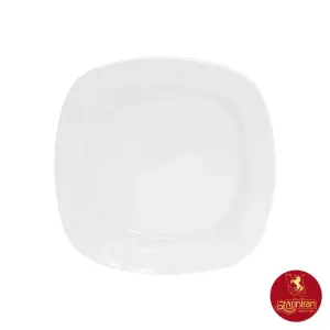 بشقاب تخت 27 سانتیمتری غذاخوری چینی زرین هتلی کواترو