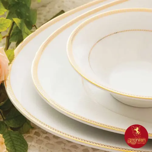 سرویس غذاخوری چینی زرین شهرزاد سپینود 6 نفره