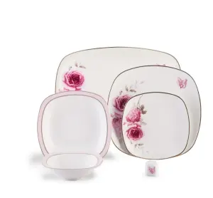 چینی زرین 6 نفره کواترو رزفلاور