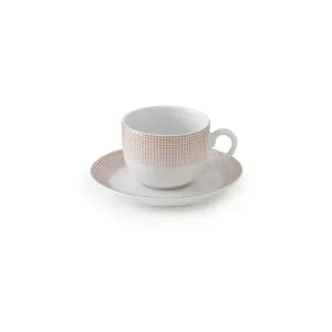 سرویس چینی 12 پارچه با کیفیت چای خوری مریدین رزگلد