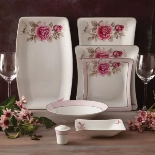 اقلام چینی زرین سرویس 97 پارچه وینچی الیسه رزفلاور