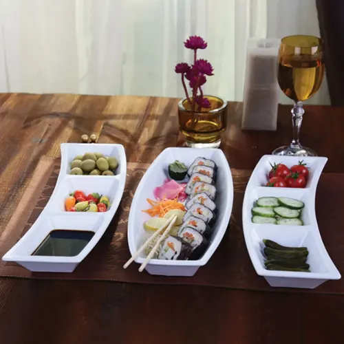 ظرف سه پارچه مای سلف 7 خانه سفید