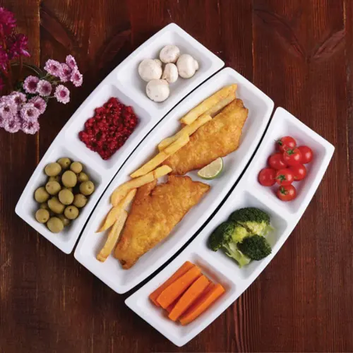 ظرف سه پارچه مای سلف 7 خانه سفید