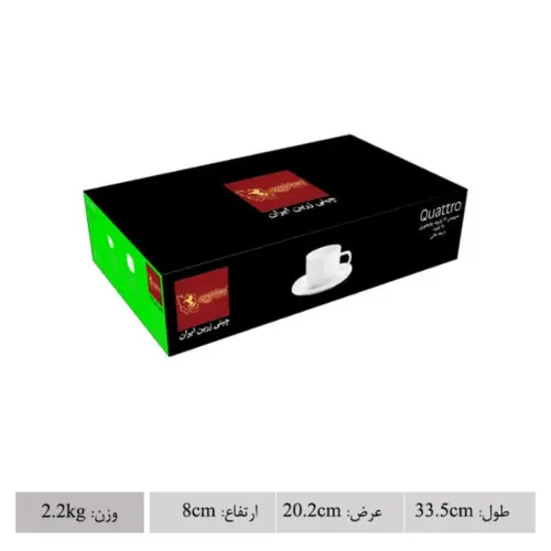 کیفیت سرویس چای‌خوری وگاس چینی زرین