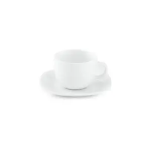 سرویس 12 پارچه چای خوری کواترو طرح سفید با بهترین کیفیت