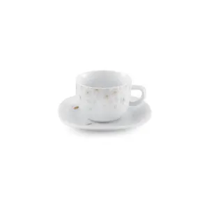 سرویس 12 پارچه چای خوری کواترو طرح گلدن لوتوس با طراحی شیک و مینیمال