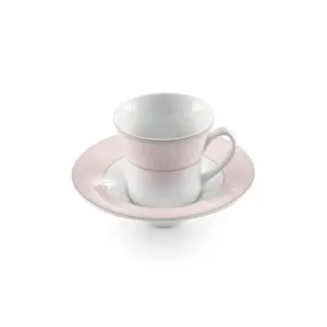 سرویس 12 پارچه چای خوری شهرزاد طرح ژانتی صورتی