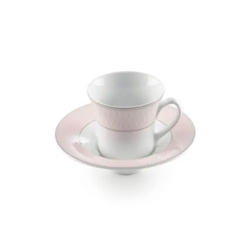 سرویس 12 پارچه چای خوری شهرزاد طرح ژانتی صورتی