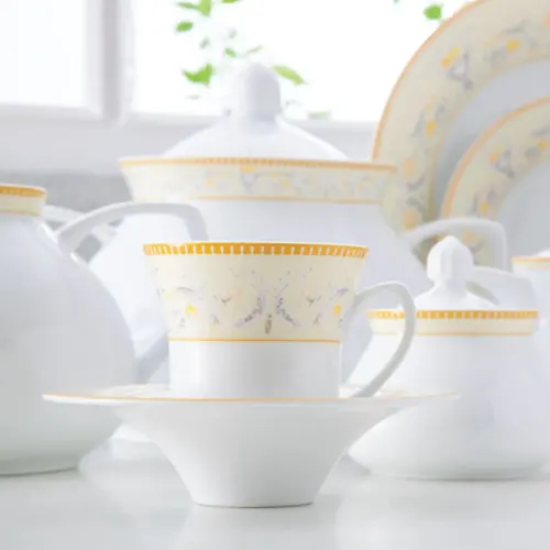 سرویس چینی 12 پارچه چای خوری شهرزاد چینی زرین جنوا با کیفیت بالا