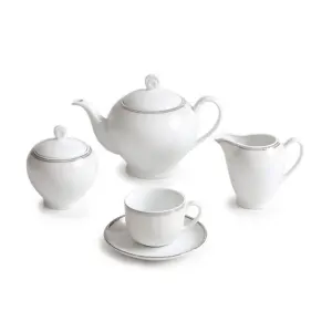 سرویس 17 پارچه چای خوری با کیفیت ایتالیا اف ریوا پلاتینی