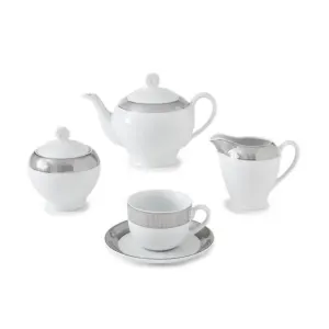 قیمت سرویس 17 پارچه چای خوری ایتالیا اف طرح پالادیوم