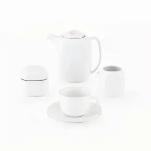 قیمت سرویس 17 پارچه چای خوری کواترو طرح زرین