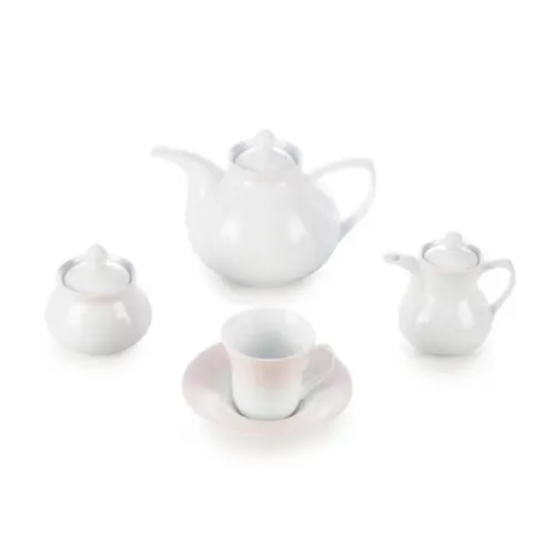 قیمت سرویس چینی 18 پارچه چای خوری شهرزاد چینی زرین مریدین صورتی