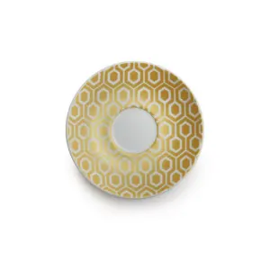 نعلبکی زیر استکانی چینی زرین طرح پرسین زرین