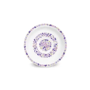 چینی زرین نعلبکی زیر استکانی طرح ولوت بنفش