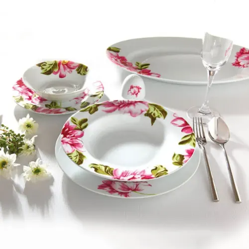 سرویس چینی 28 پارچه غذاخوری ایتالیا اف چینی زرین لیلین