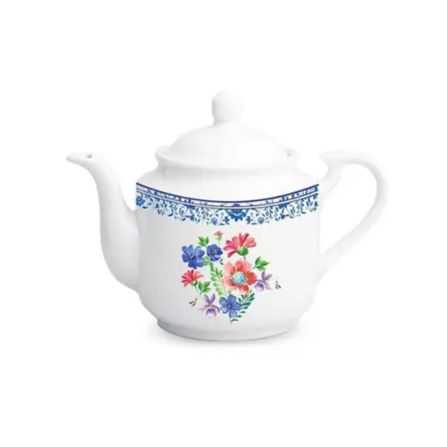 قوری استوانه طرح مایورکا سایز متوسط