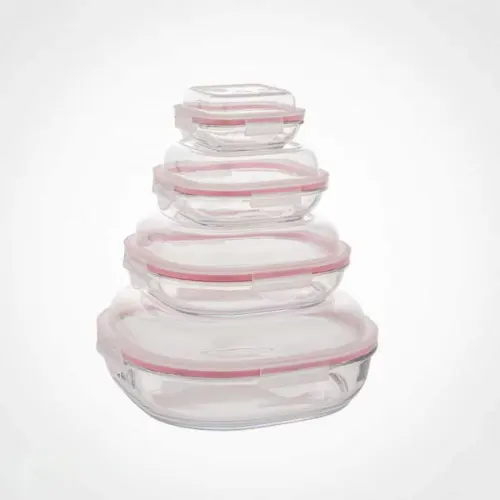 قیمت ست ظرف شیشه ای سرو و نگهداری 8 پارچه لیمون 2049