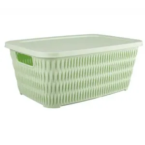 سبد-مستطیل-درب-دار-طرح-بامبو-لیمون-سایز-1-سبز