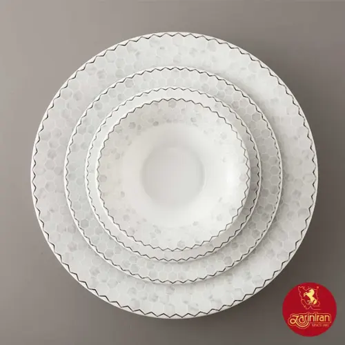 مشخصات سرویس چینی زرین شهرزاد طرح هانیکام