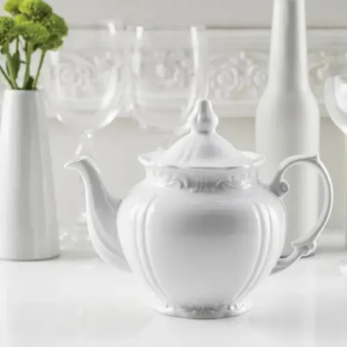 قوری چینی زرین چهار ترک طرح زرین