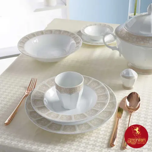 طراحی سرویس آرتمیس کرم چینی زرین