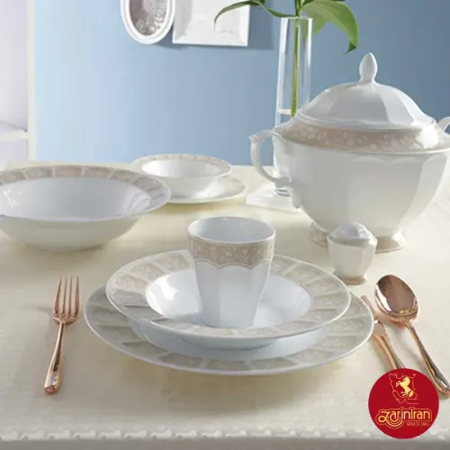 خرید اقساطی سرویس آرتمیس کرم چینی زرین