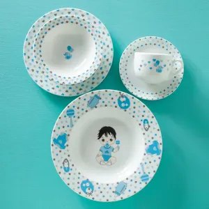 چینی زرین 5 پارچه کودک نیوبرن آبی