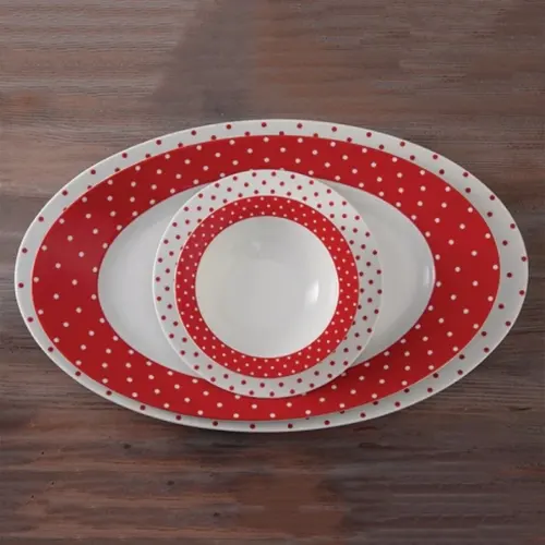 سرویس 28 پارچه اسپاتی قرمز