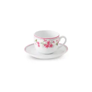 سرویس چینی 12 پارچه چای خوری یاس صورتی