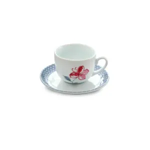 سرویس چینی 12 پارچه چای خوری والنسیا ارغوانی