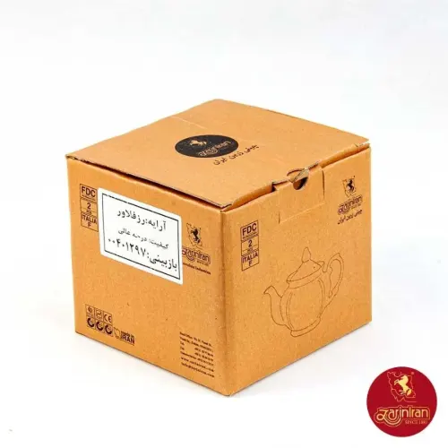 چینی زرین قوری چهار ترک طرح رزفلاور