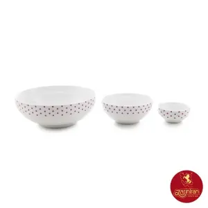 چینی زرین 13 پارچه پیاله اسپاتی بنفش