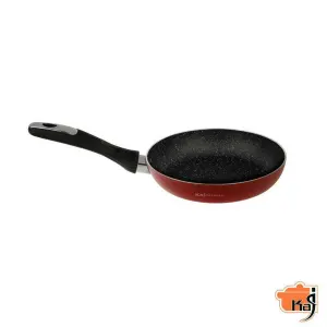 تابه-گرانیتی-تک-دسته-طرح--ایتالیا-کاج-تفلون-18-زرشکی