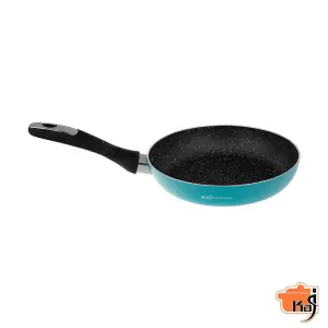 تابه-گرانیتی-تک-دسته-طرح-ایتالیا-کاج-تفلون-22-فیروزه-ای