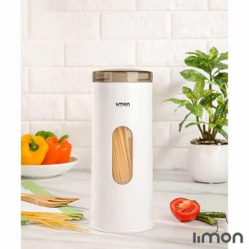 جا ماکارونی گرد فله ای شفاف لیمون