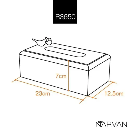 جای دستمال کاغذی چوبی نارون R3650