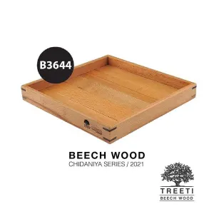 سینی چوبی مربع طرح ژاپنی تریتی سایز 35 کد B3644