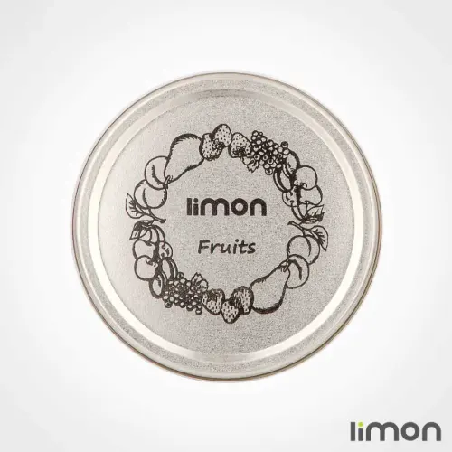 جا ادویه شیشه ای درب فلزی 240 میلی لیتر لیمون