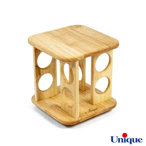 پابه جا ادویه ای گردان چوبی یونیک  8 تایی UN-6109