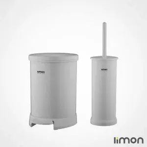 سطل و فرچه درب رنگی لیمون