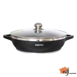 تابه-سایز-32-دو-دسته-دایکاست-گرانیتی-مشکی-کاج-نچسب