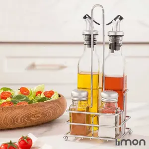 ست آبلیمو خوری و نمک پاش مربع لیمون کاربردی