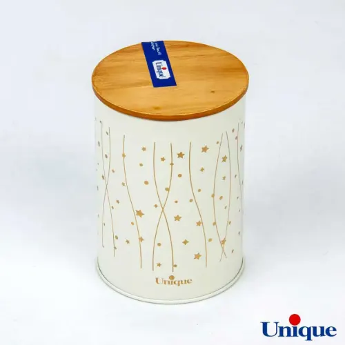 سرویس آشپزخانه 19 پارچه فانتزی درب بامبو طرح ستاره جنگلی یونیک UN-8088