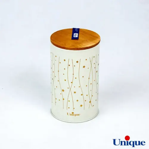 سرویس آشپزخانه 19 پارچه فانتزی درب بامبو طرح ستاره جنگلی یونیک UN-8088