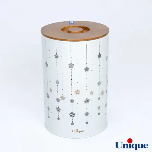 سرویس آشپزخانه 19 پارچه فانتزی درب بامبو طرح ستاره آویز یونیک UN-8096