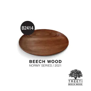 بشقاب چوبی گرد تیریتی متوسط 20 سانتی B2414