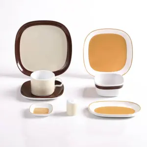 چینی زرین 8 پارچه صبحانه و عصرانه هما کارامل